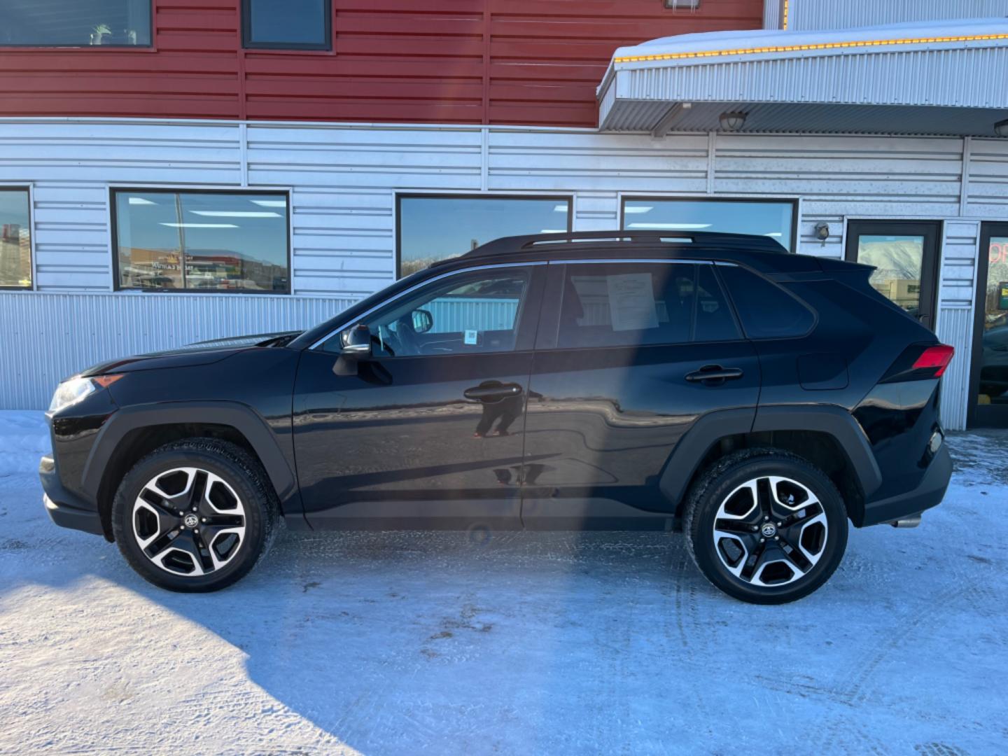 2021 BLACK /Black TOYOTA RAV4 ADVENTURE (2T3J1RFV5MW) with an 2.5L engine, Automatic transmission, located at 1960 Industrial Drive, Wasilla, 99654, (907) 274-2277, 61.573475, -149.400146 - Photo#1